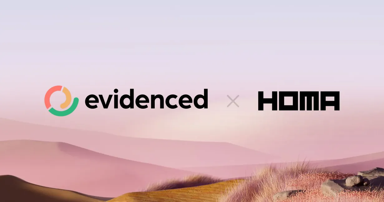 Evidenced customer story Open Graph image &mdash; Homa