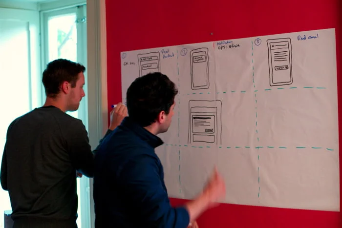 Sketches and notes from a Design Sprint at Trail